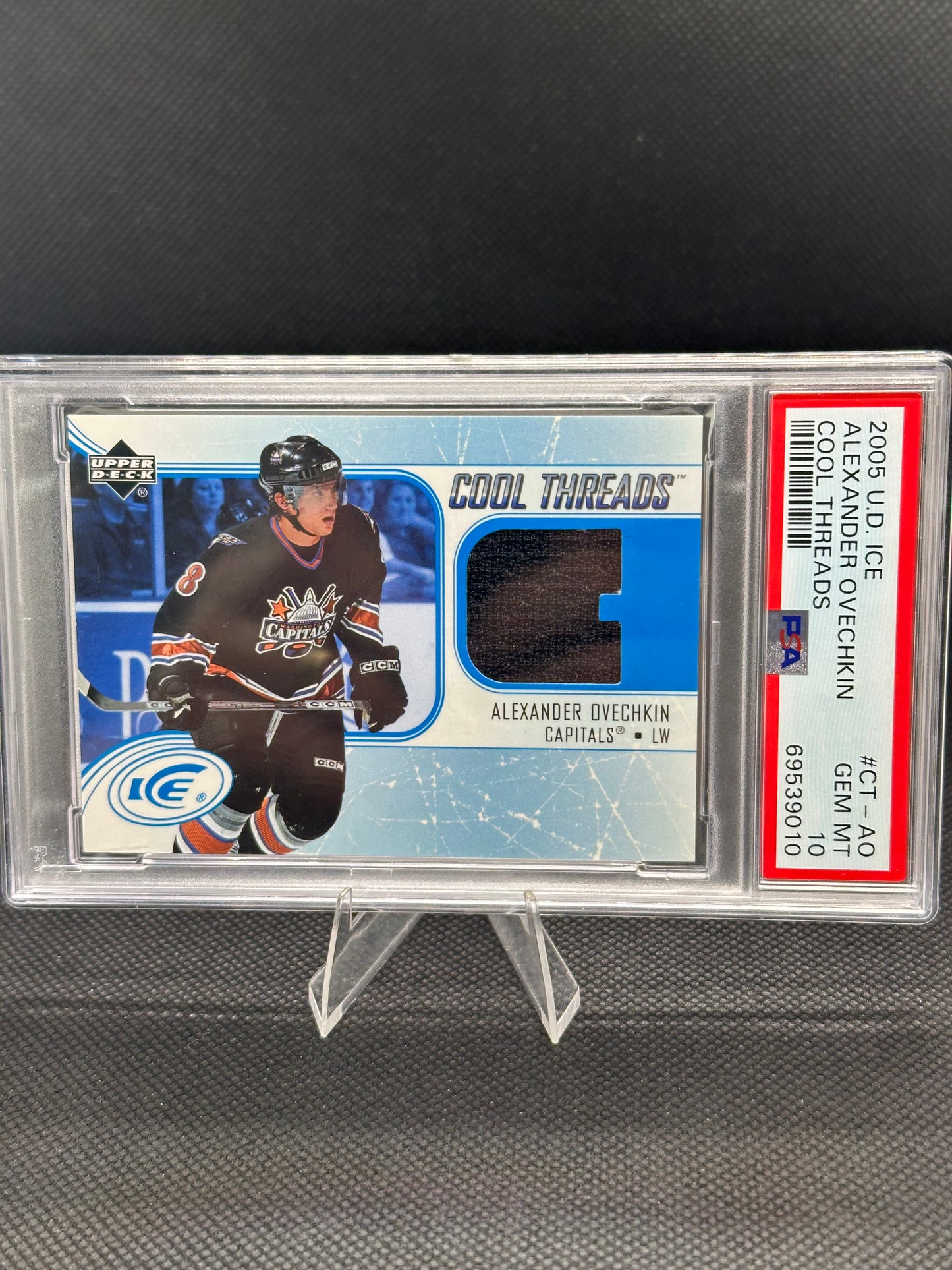 2005/06 Ice Cool Threads Alex Ovechkin PSA 10