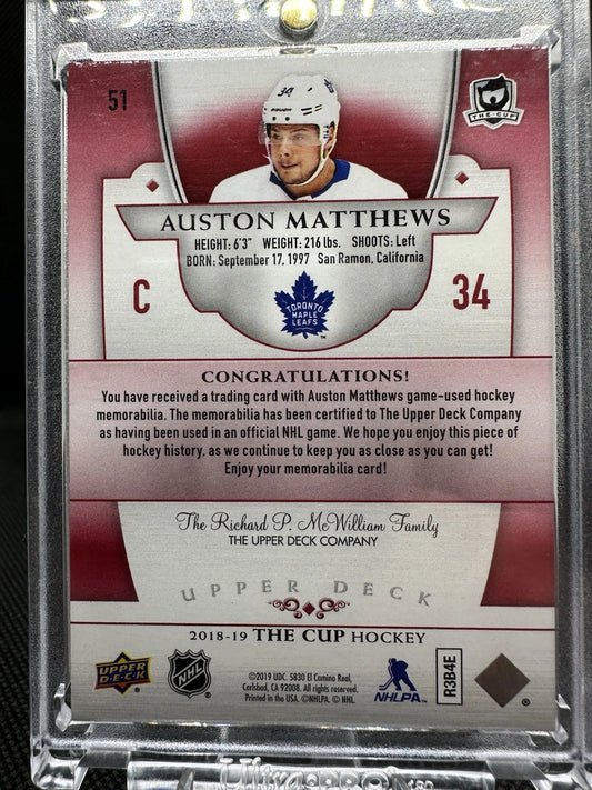 2018/19 The Cup Red Foil Patch Auston Matthews /2