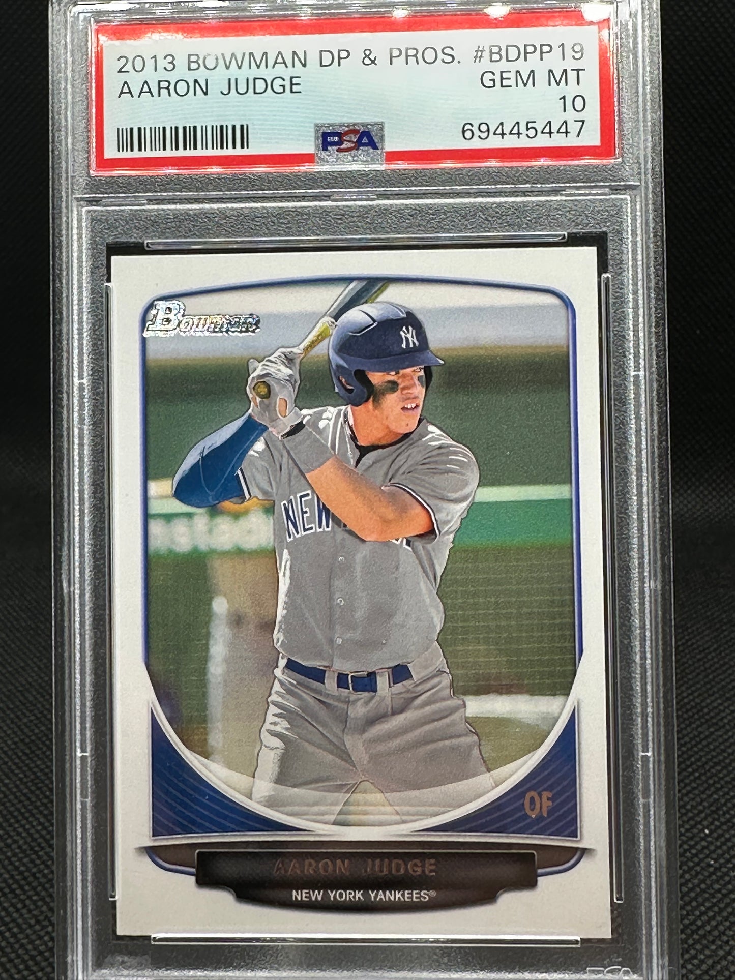 2013 Bowman DP & PROS Aaron Judge #BDPP19 PSA 10