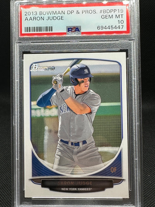 2013 Bowman DP & PROS Aaron Judge #BDPP19 PSA 10