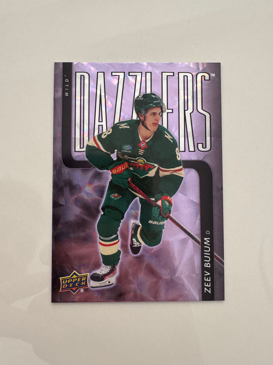 2025-26 Upper Deck Series 2 Holiday Zeev Buium Purple Dazzler DZ-93
