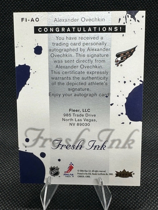 2006 Fleer Ultra Alex Ovechkin Fresh Ink #F1-AO