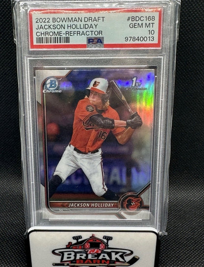 2022 Bowman Draft Jackson Holliday Chrome Refractor PSA 10