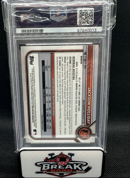 2022 Bowman Draft Jackson Holliday Chrome Refractor PSA 10