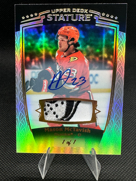 2024/25 Stature Premium Black Auto Mason McTavish 1/1