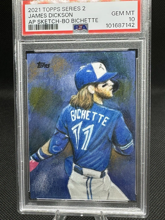 2021 Topps Series 2 James Dickson AP Sketch Bo Bichette 1/1