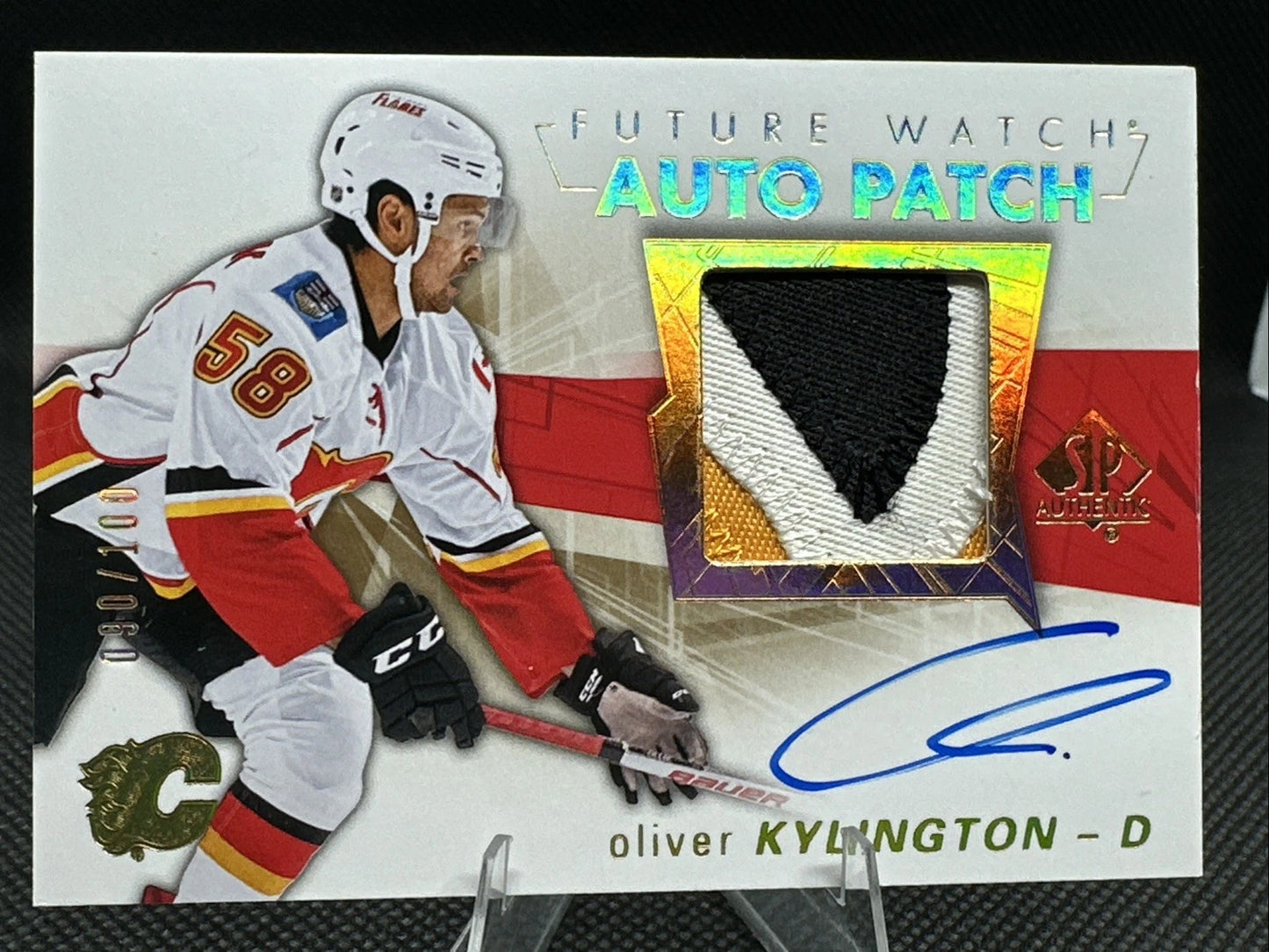 2016-17 SP Authentic Future Watch Autographs #127 Oliver Kylington RC AUTO /100