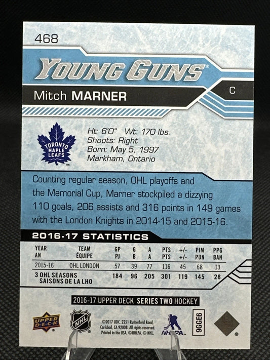 2016-17 Upper Deck Series Two Mitch Marner Rookie Young Guns #468