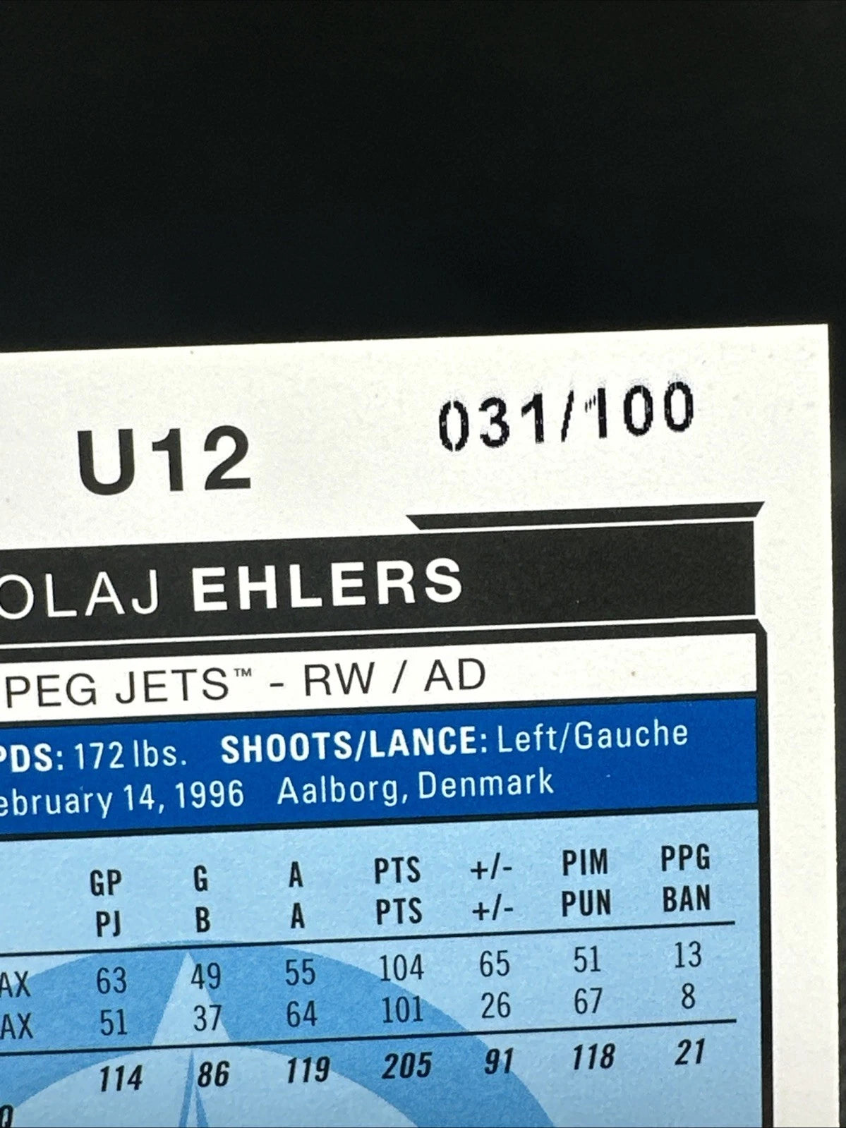 2015/16 Opc Marquee Rookie Nikolaj Ehlers /100