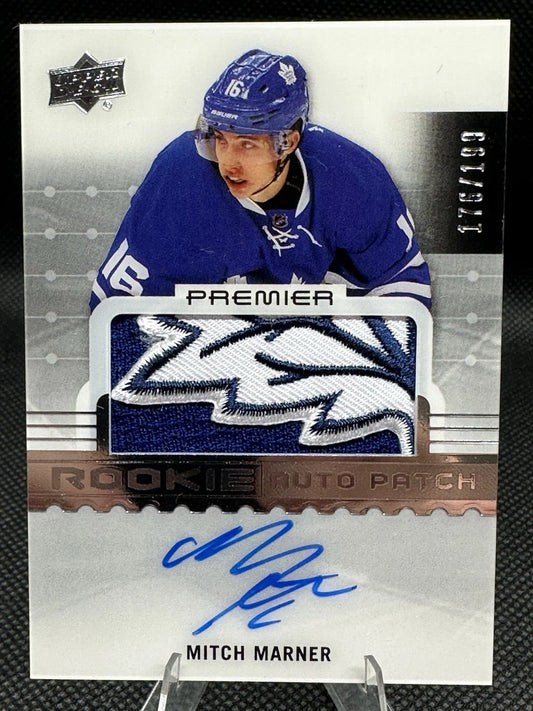 2016-17 Upper Deck Premier #104 Mitch Marner /199 Rookie Patch Auto RPA RC