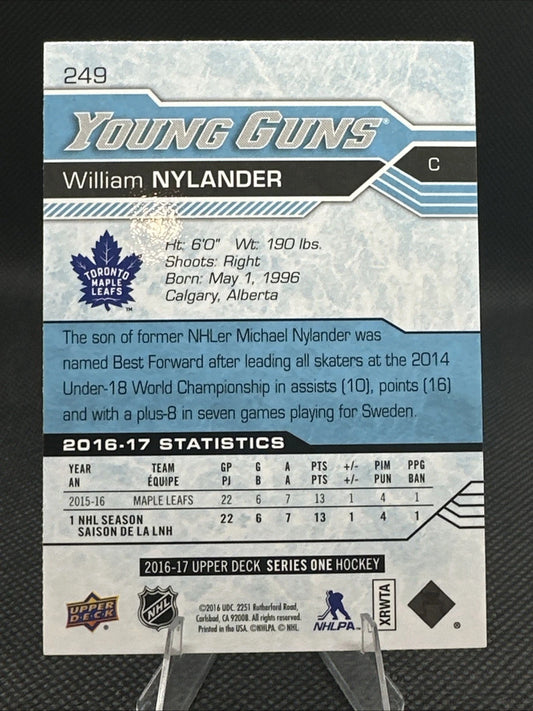 2016-17 Upper Deck - Young Guns William Nylander #249 (RC)
