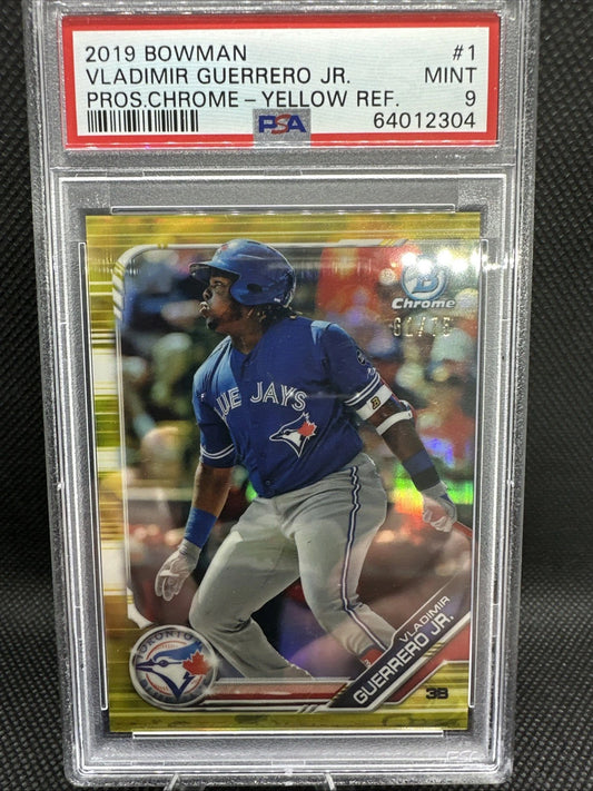 2018 Bowman Vladimir Guerrero Jr Prospect Chrome Yellow Refractor /75