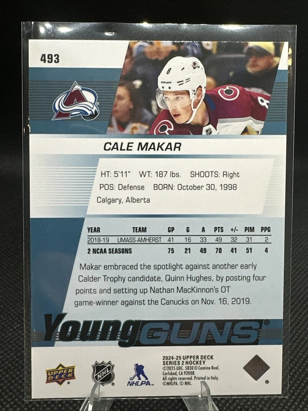 2024/25 Cale Makar Young Guns Renewed