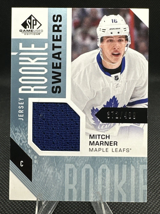 2016-17 SP Game Used SPGU RC Rooking Sweaters Jersey Mitch Marner /499 Leafs