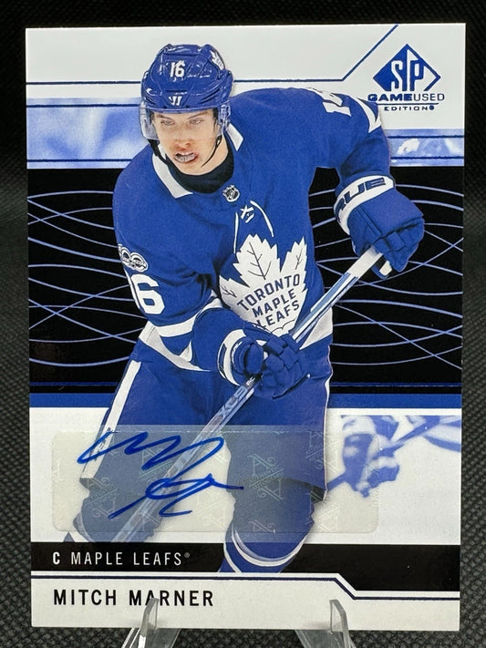 2018-19 SP Game Used Auto Blue Mitch Marner #57