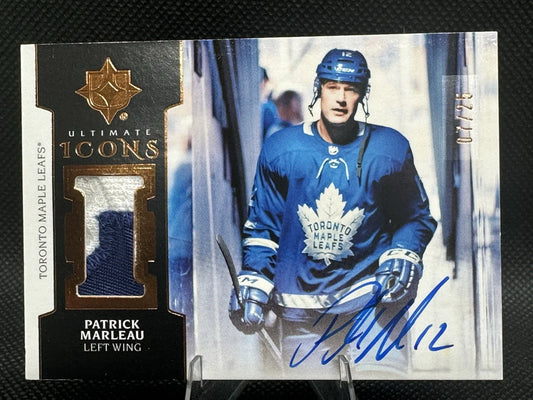2018/19 Upper Deck Ultimate Icons Patrick Marleau Auto /25
