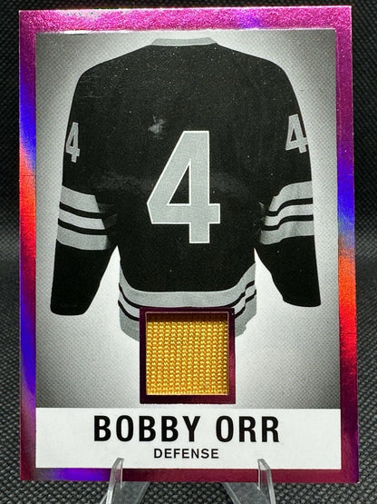 2017/18 Leaf Bobby Orr Game Used Patch From 1960 15/15