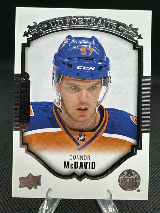 2015-16 Upper Deck Series Two Connor McDavid Rookie UD Portraits P-100
