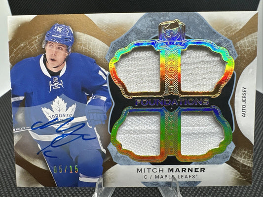 2016/17 Upper Deck The Cup Mitch Marner Rookie Foundations RPA /15