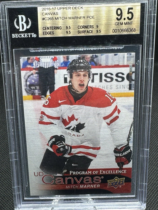 2016/17 Mitch Marner Upper Deck Canvas Rookie BGS 9.5