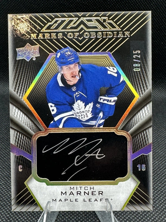 2018 Upper Deck Marks Of Obsidian Auto Mitch Marner /25